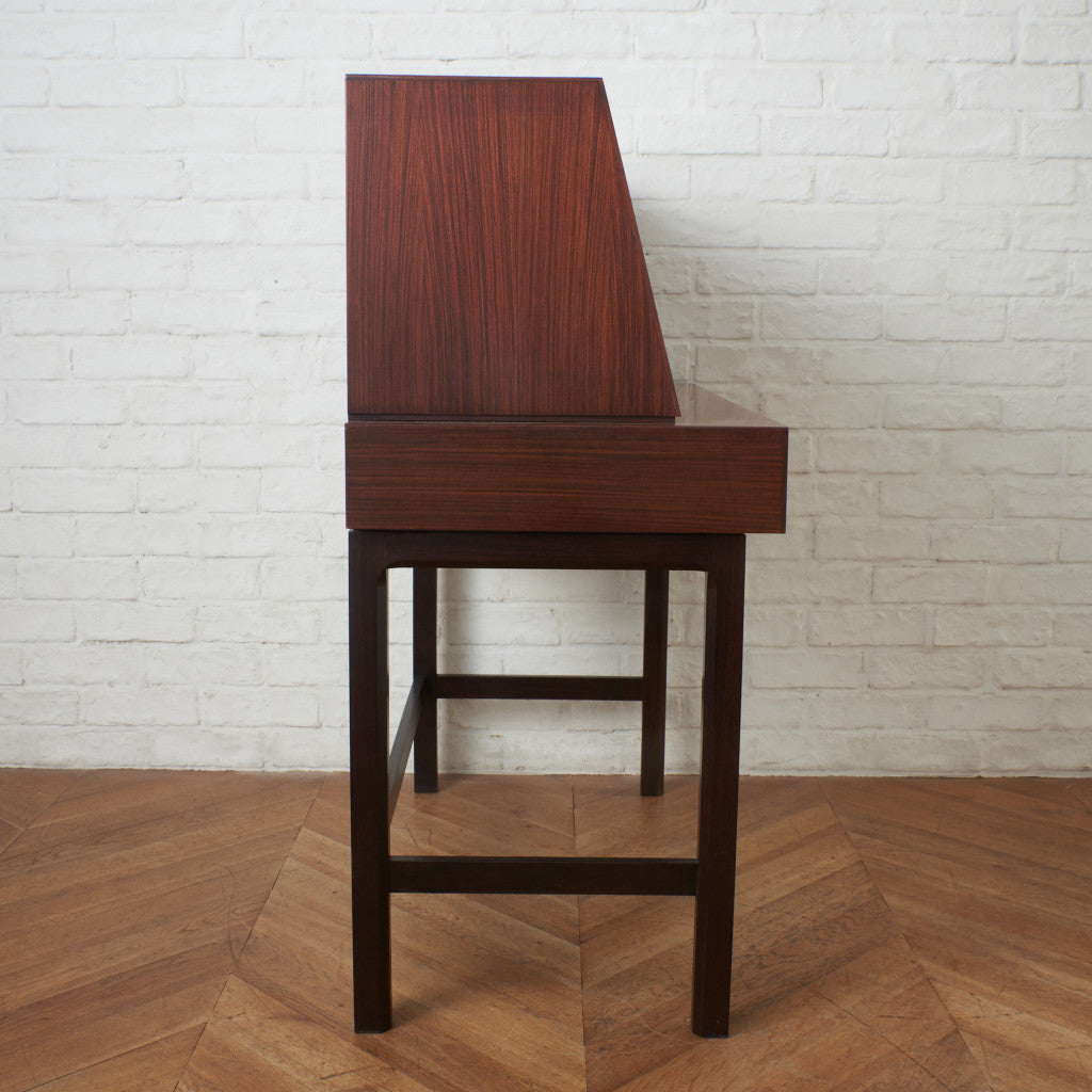 ローズウッド材 ライティングビューローデスク