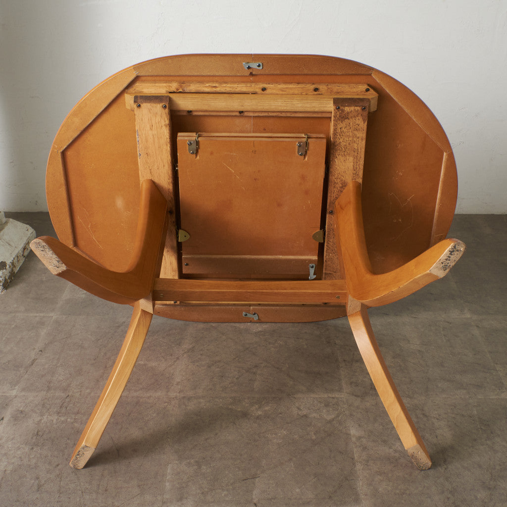 ヴィンテージ エクステンション オーバルダイニングテーブル