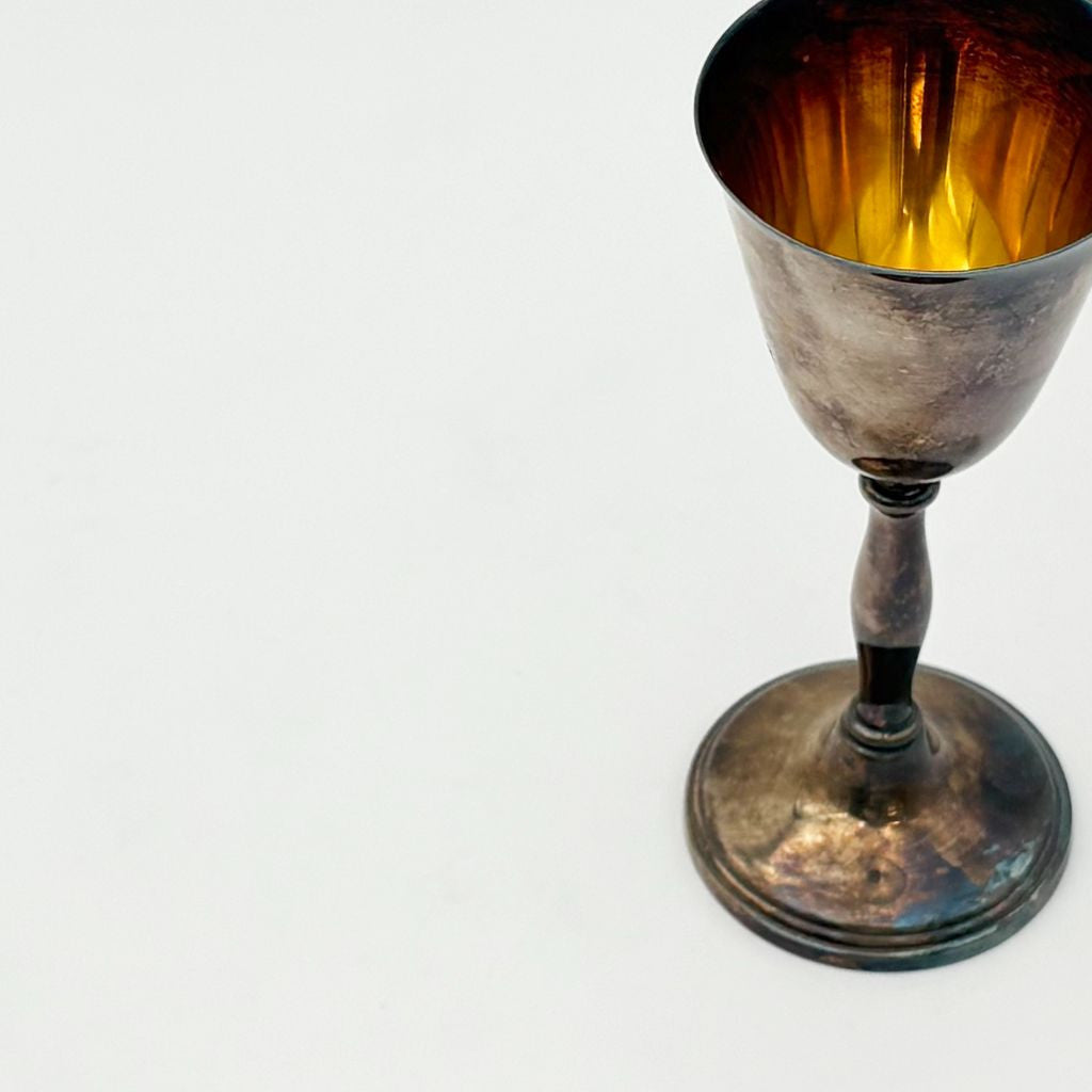 シルバープレート ワインゴブレット