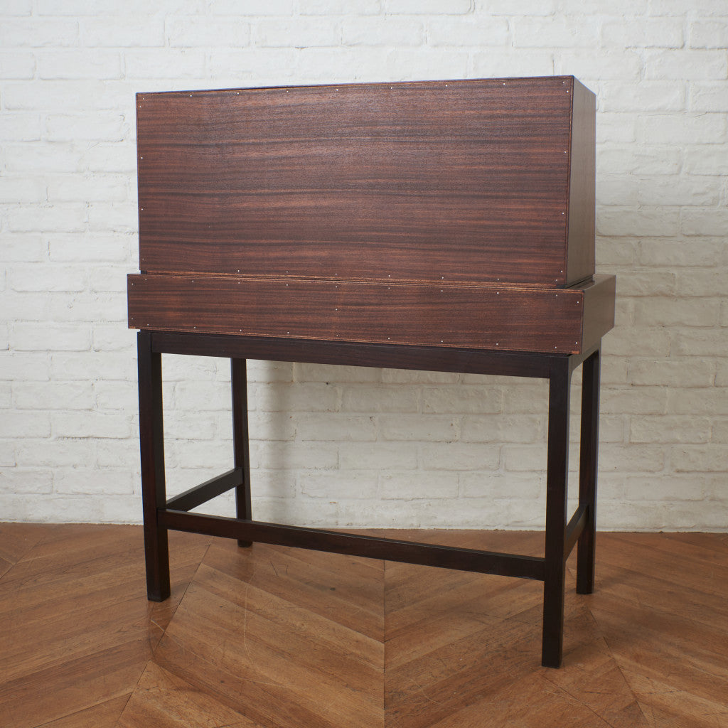 ローズウッド材 ライティングビューローデスク