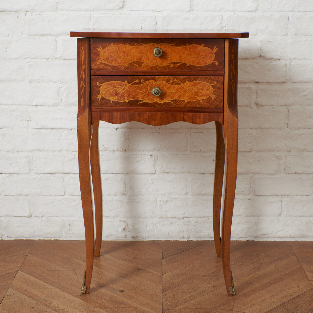 イタリア製 ミラー付き サイドテーブル