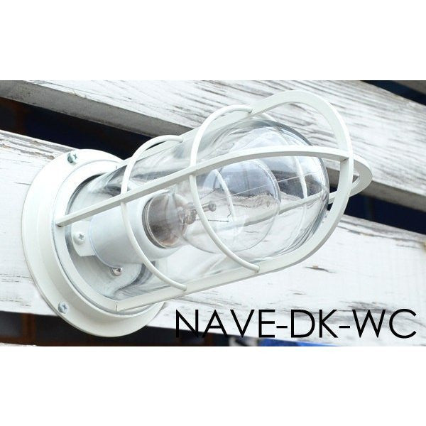 NAVE-DK-WC デッキライト ホワイト クリアガラス
