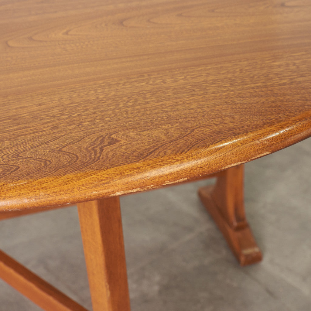 オーバル型 ドロップリーフ ゲートレッグテーブル (610)