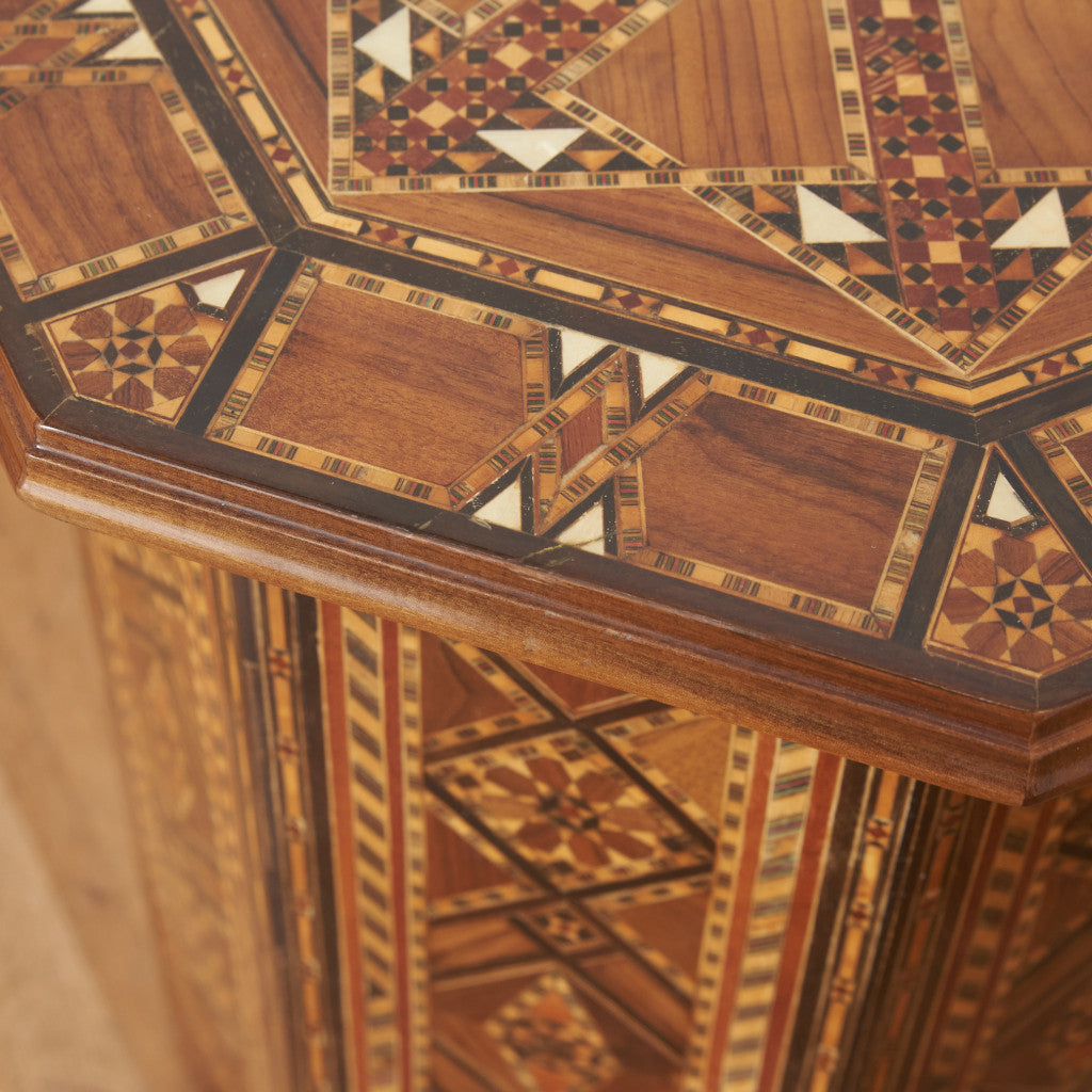 シリア製 寄木細工 サイドテーブル