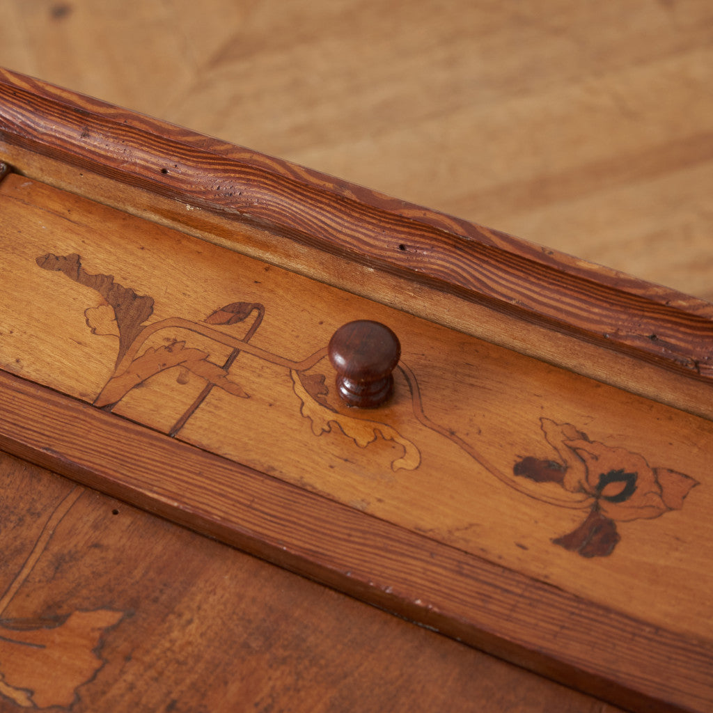 英国アンティーク 木象嵌サイドキャビネット