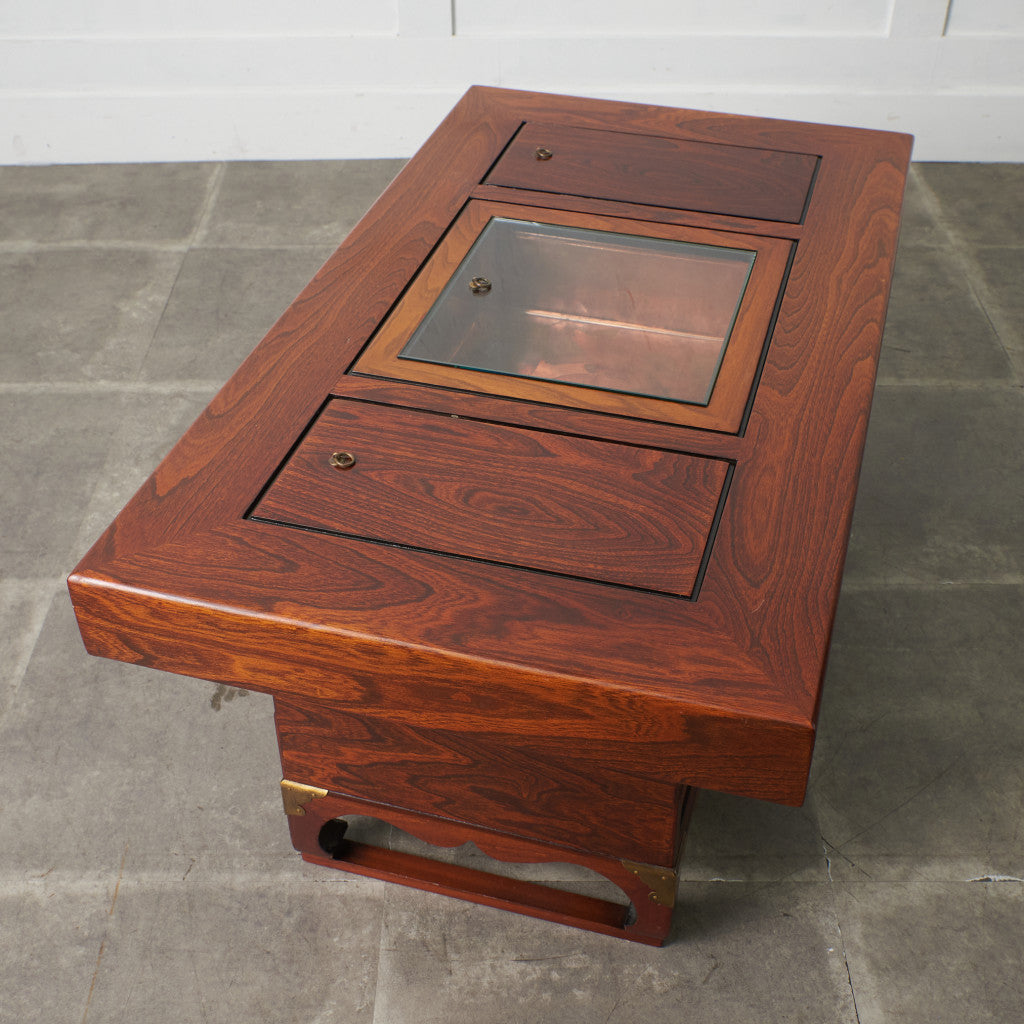 欅無垢材 関西火鉢テーブル