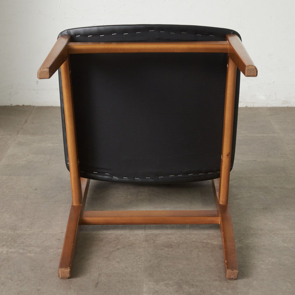 英国ヴィンテージ ダイニングチェア / 張替済