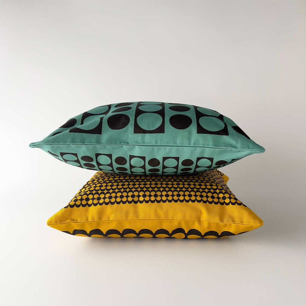 Hornsea クッション Circle ティール ブルー