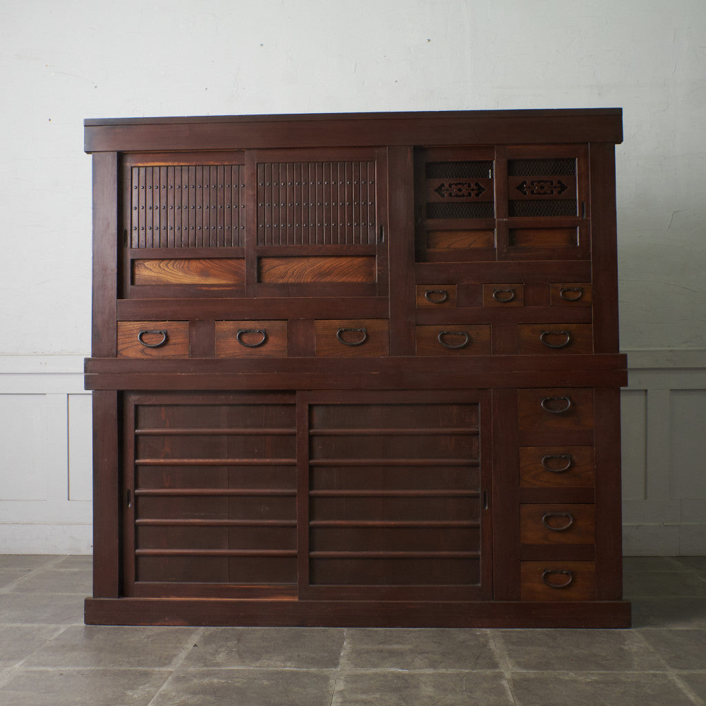 近江箪笥 欅材 水屋箪笥