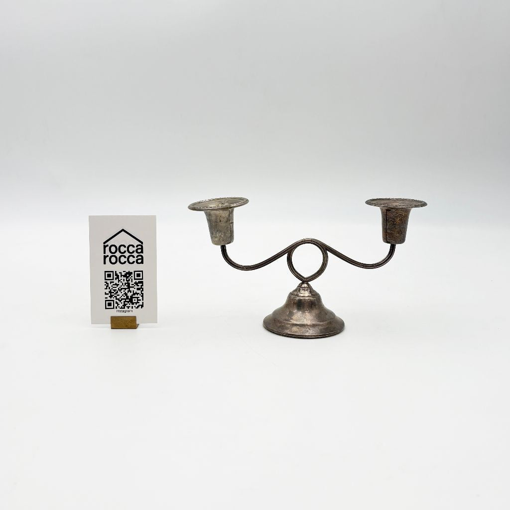 シルバープレート キャンドルスタンド