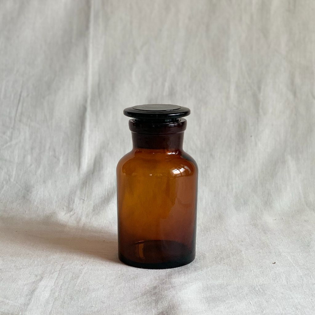 アンバーガラスボトル 3点セット