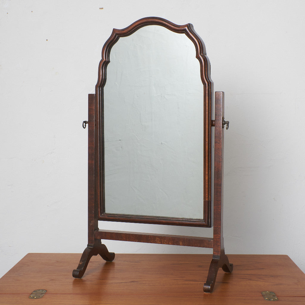 英国アンティーク マホガニー材 スタンドミラー｜rocca rocca