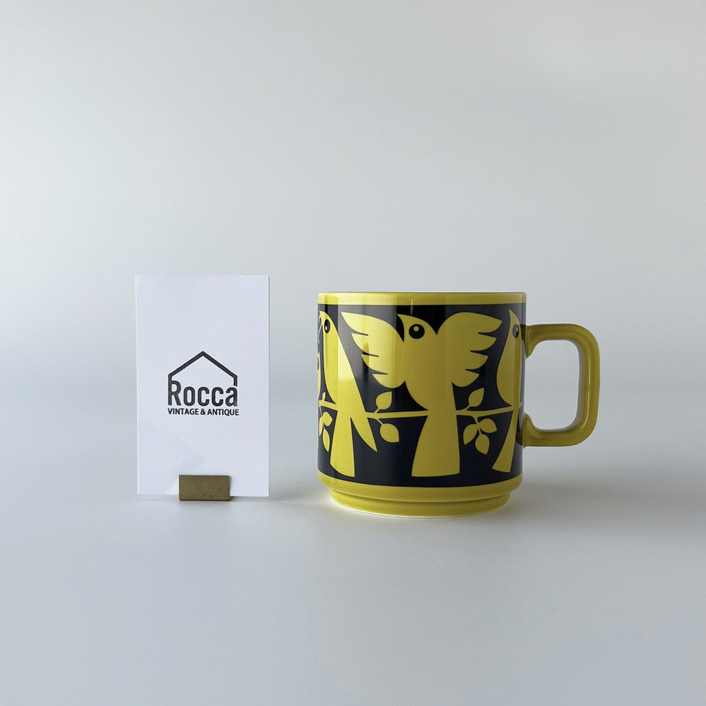 Hornsea x Magpie マグカップ Birds Chartreuse