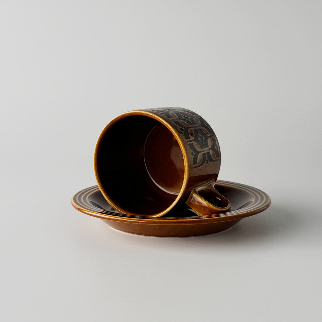 HEIRLOOM エアルーム カップ&ソーサー Autumn brown