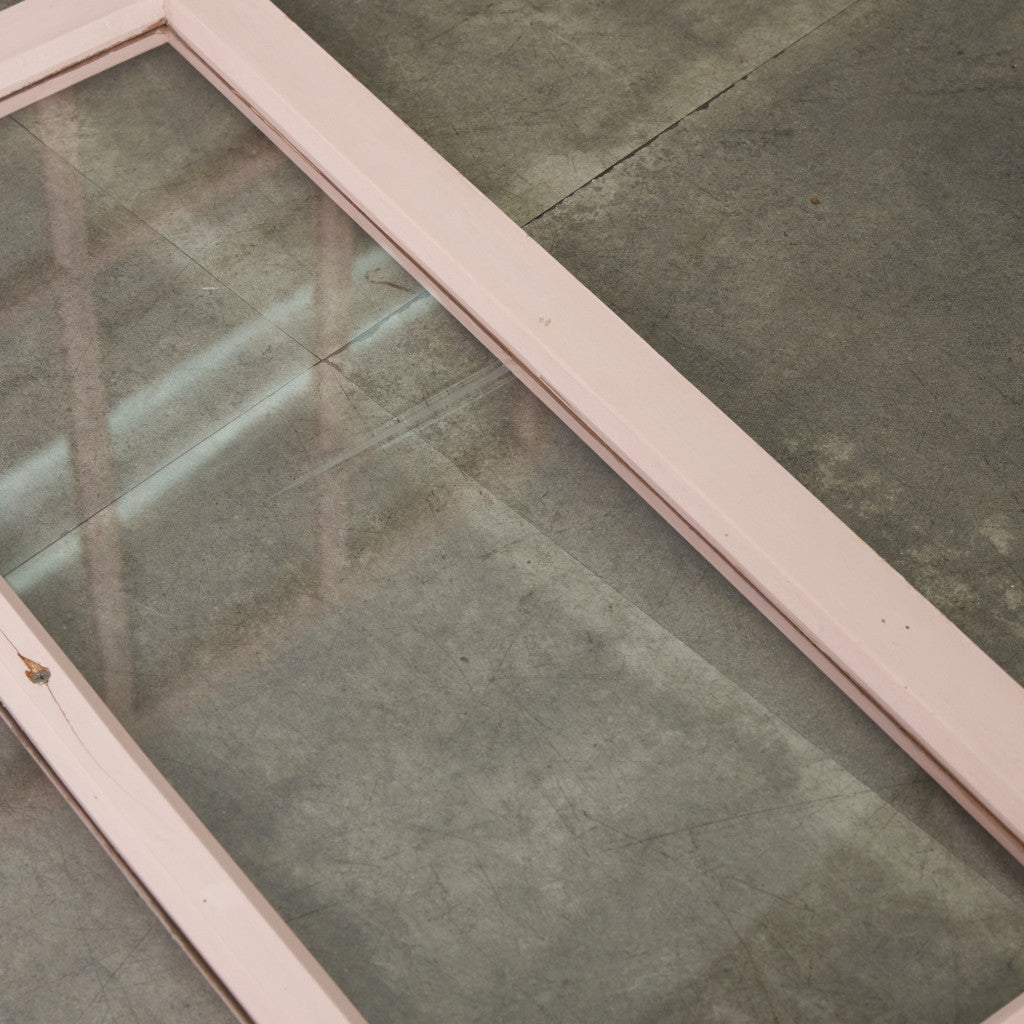 年代物 ペイント ガラス窓 2枚セット