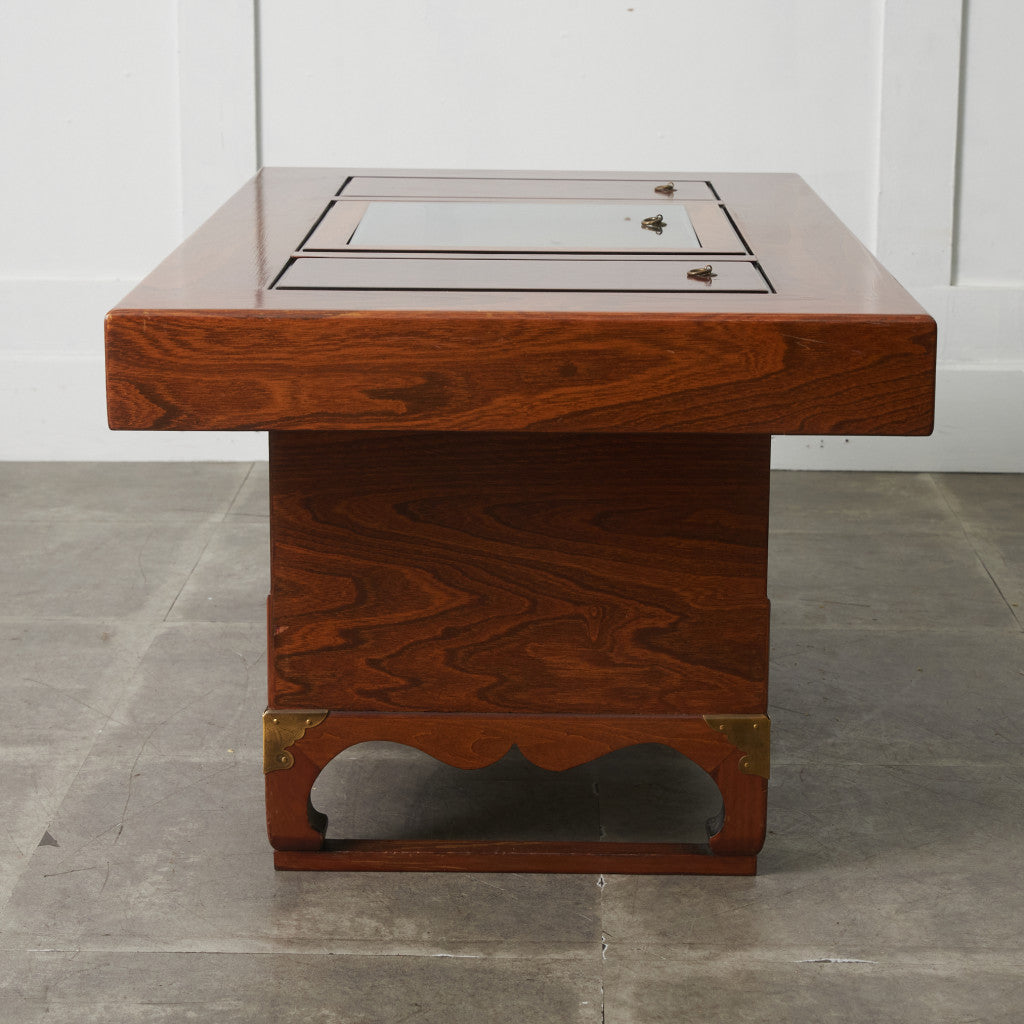 欅無垢材 関西火鉢テーブル