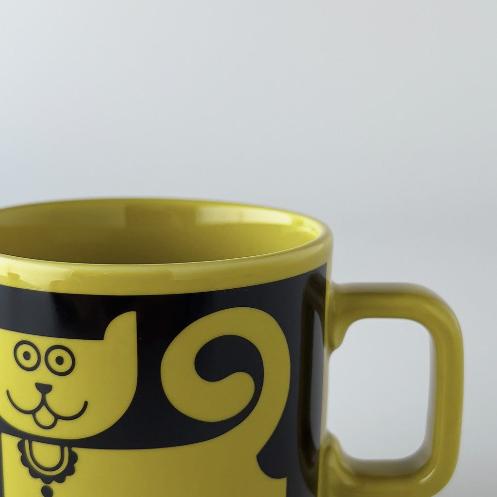 Hornsea x Magpie マグカップ Cat & Pirhana Chartreuse