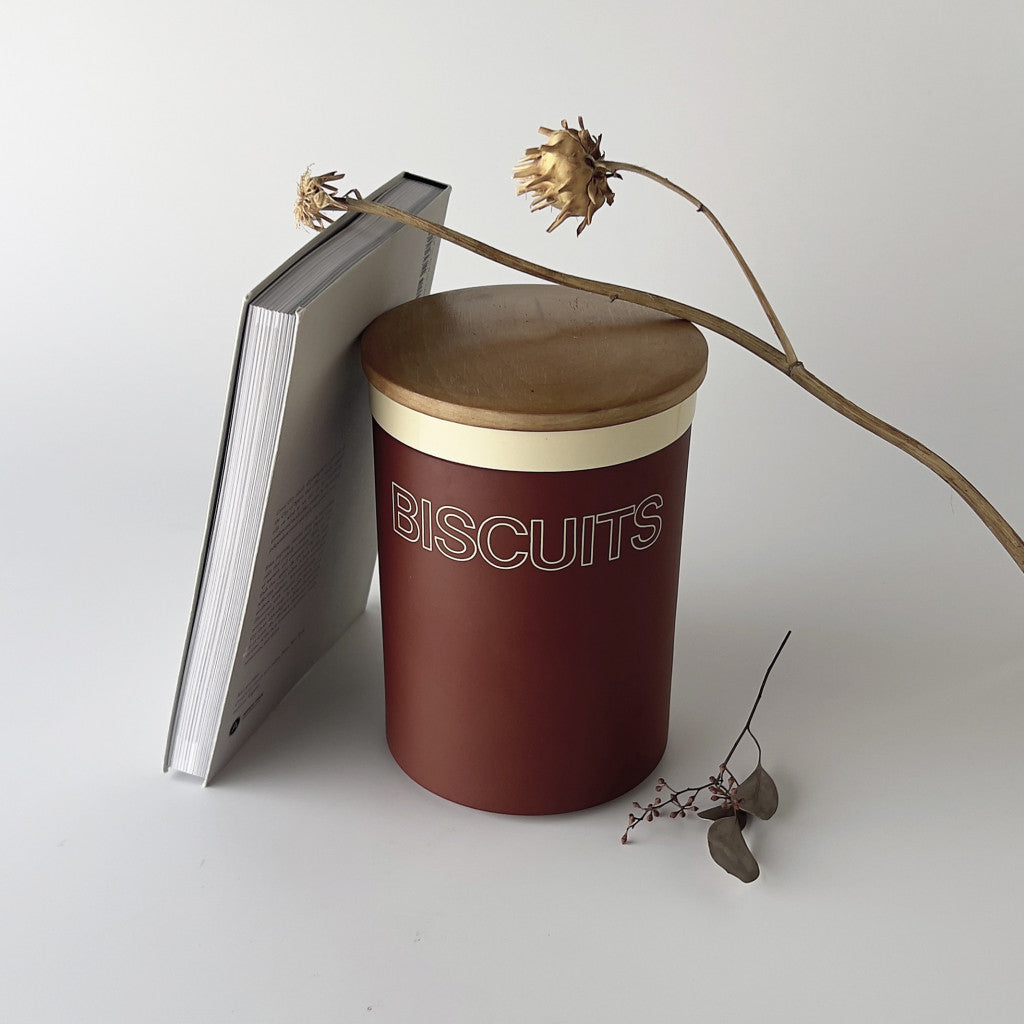 CINNAMON シナモン キャニスター "BISCUITS"