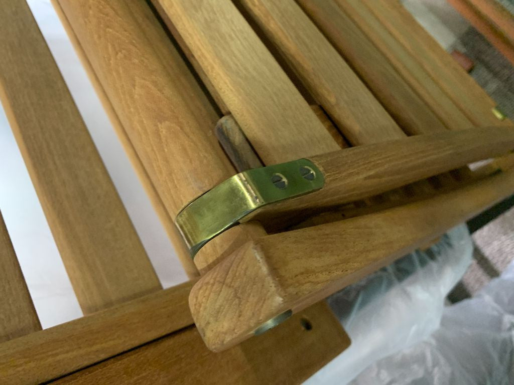 チーク無垢材 フォールディング デッキチェア