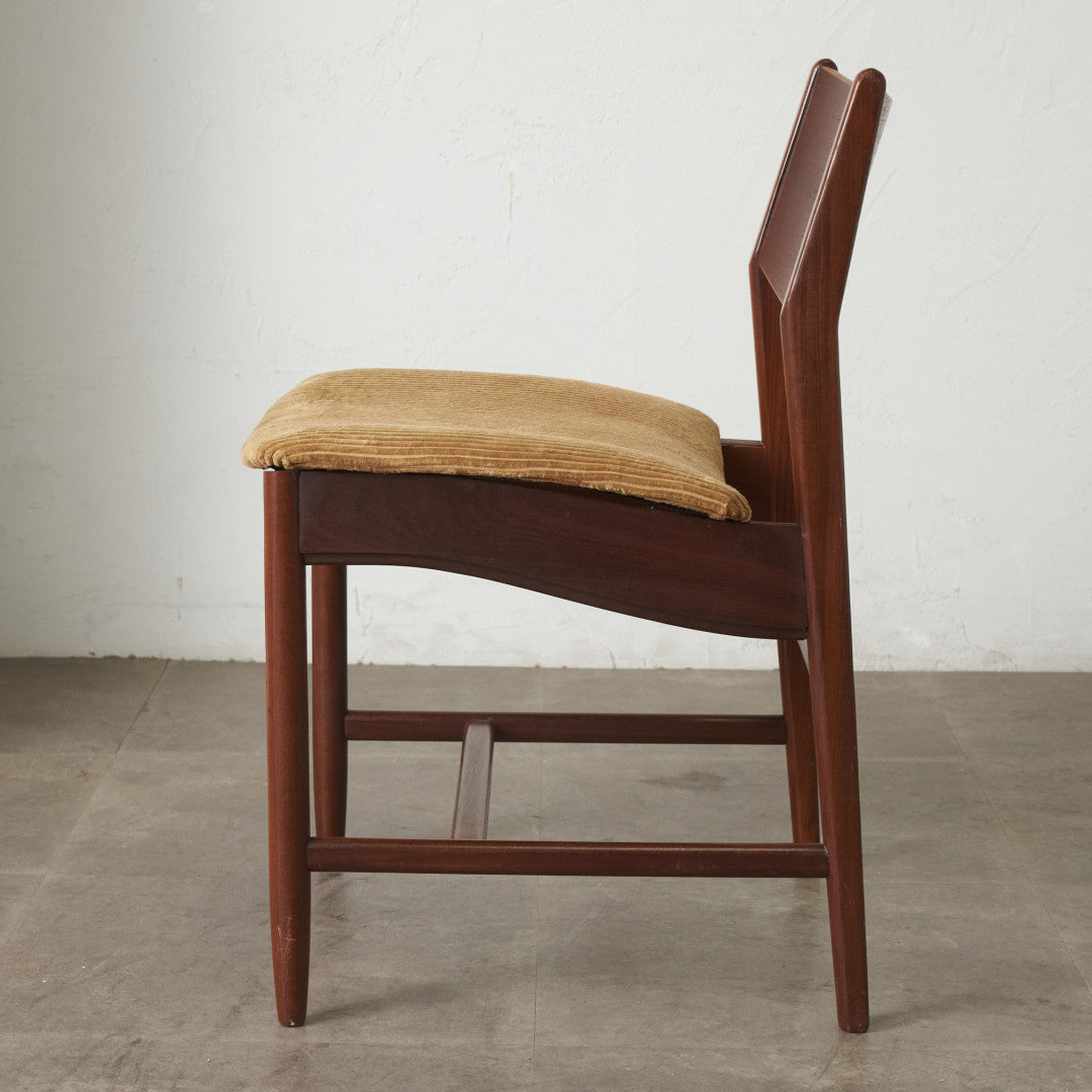 英国ヴィンテージ ダイニングチェア / 張替済