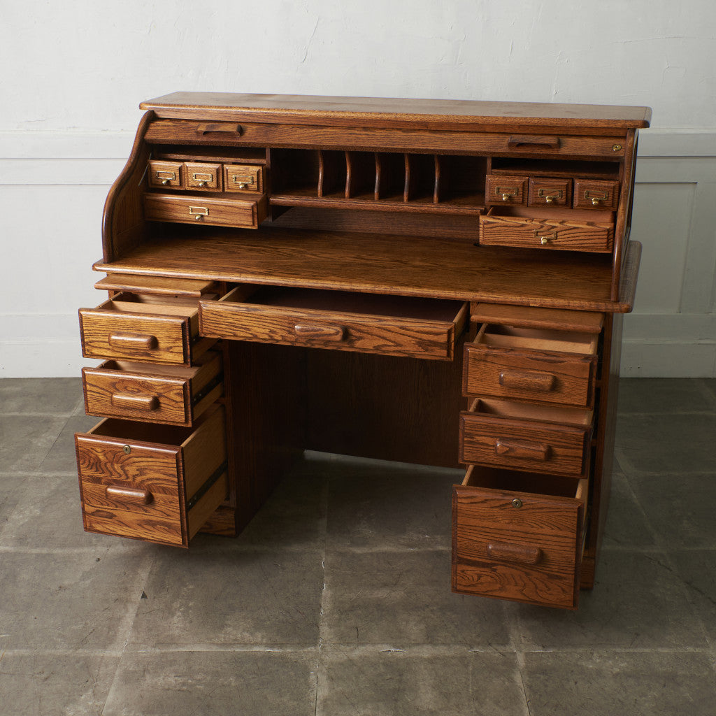 ヴィンテージ ロールトップデスク