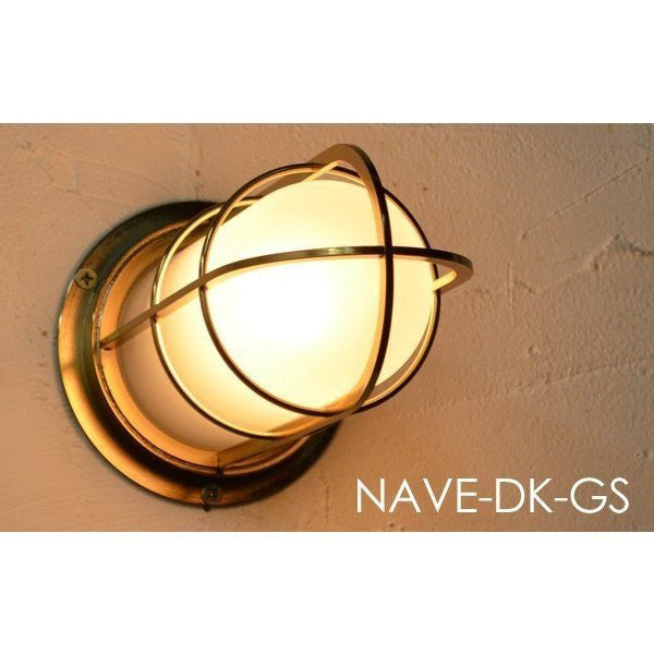 NAVE-DK-GC デッキライト ゴールド ツヤ消しガラス