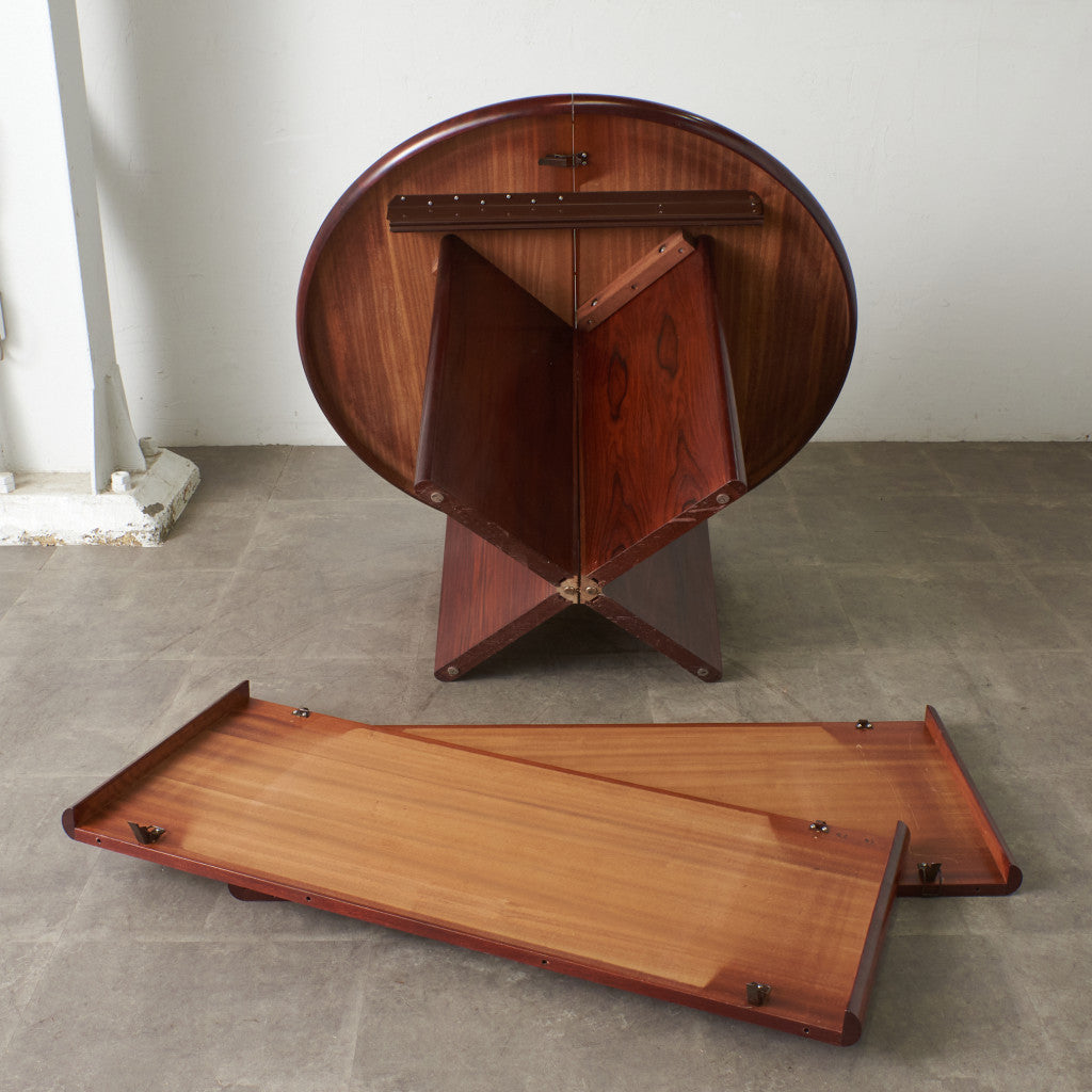 デンマークヴィンテージ ローズウッド材 ラウンドテーブル