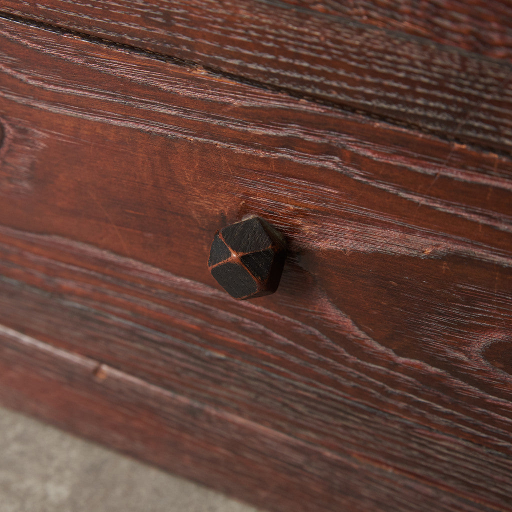 江戸指物 欅材 茶箪笥