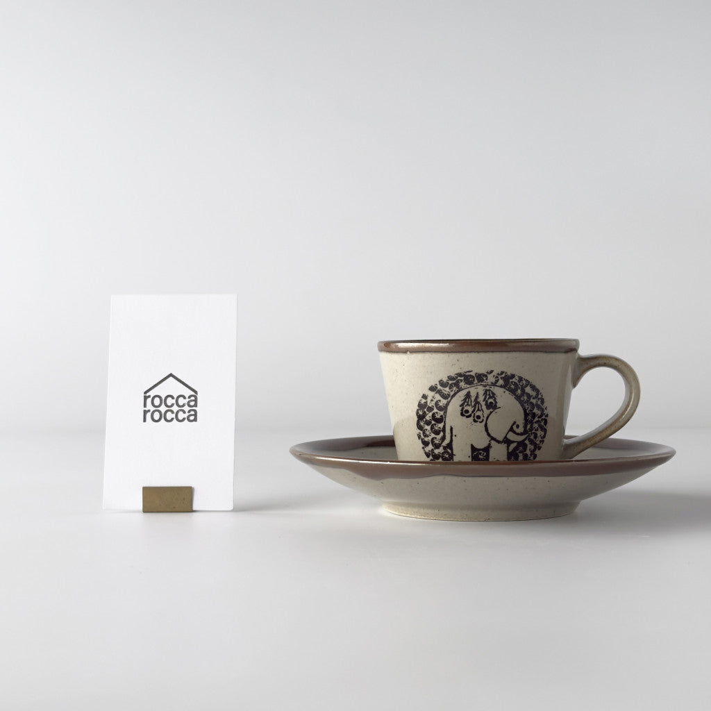 リサ・ラーソン 益子のコーヒーカップ&ソーサー ぞう