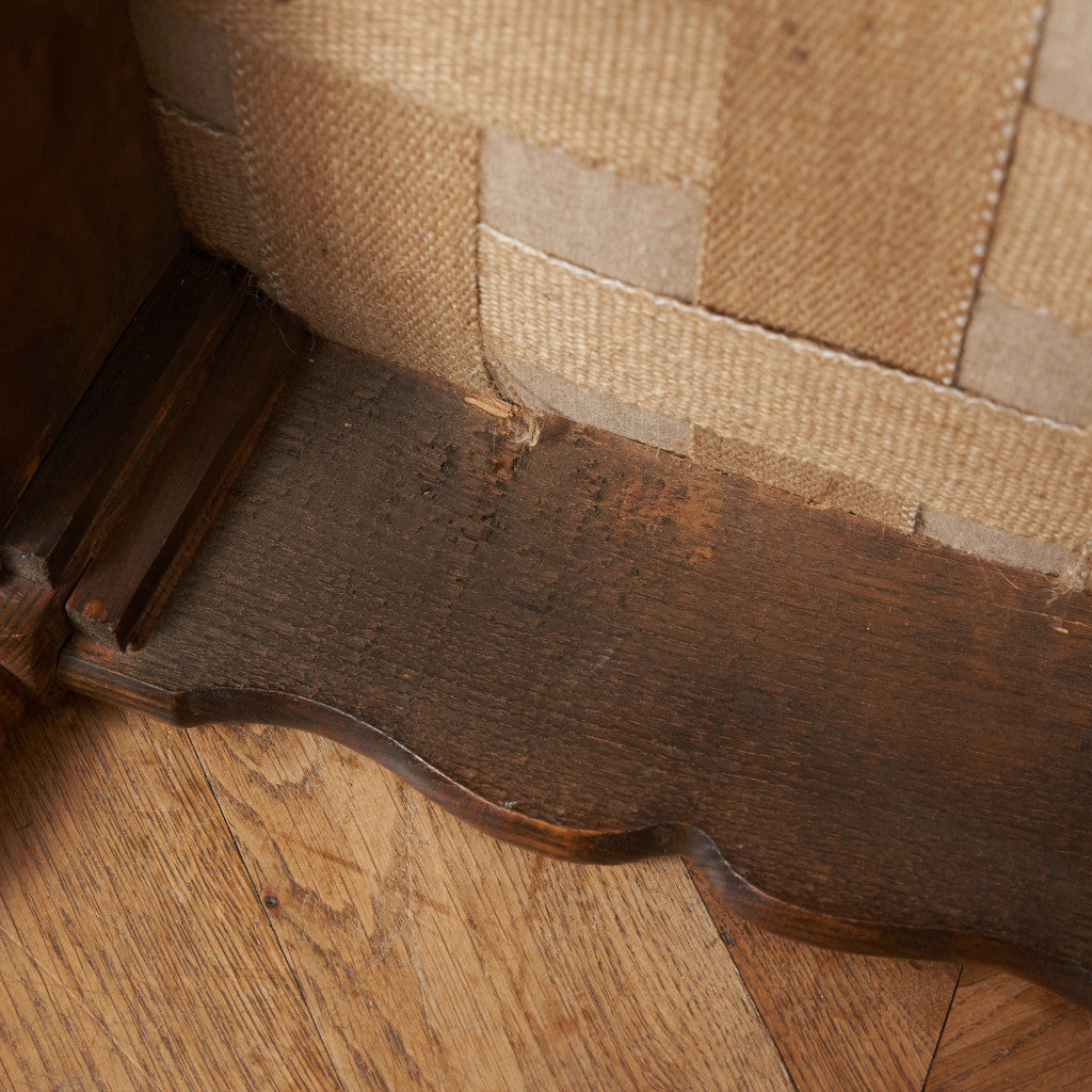 英国アンティーク 本革張りスツール