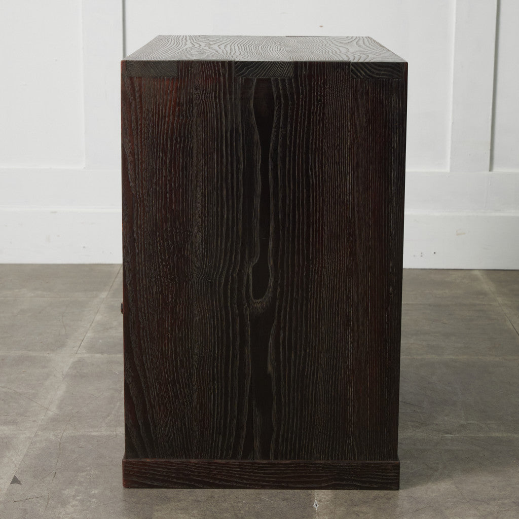 江戸指物 欅材 茶箪笥