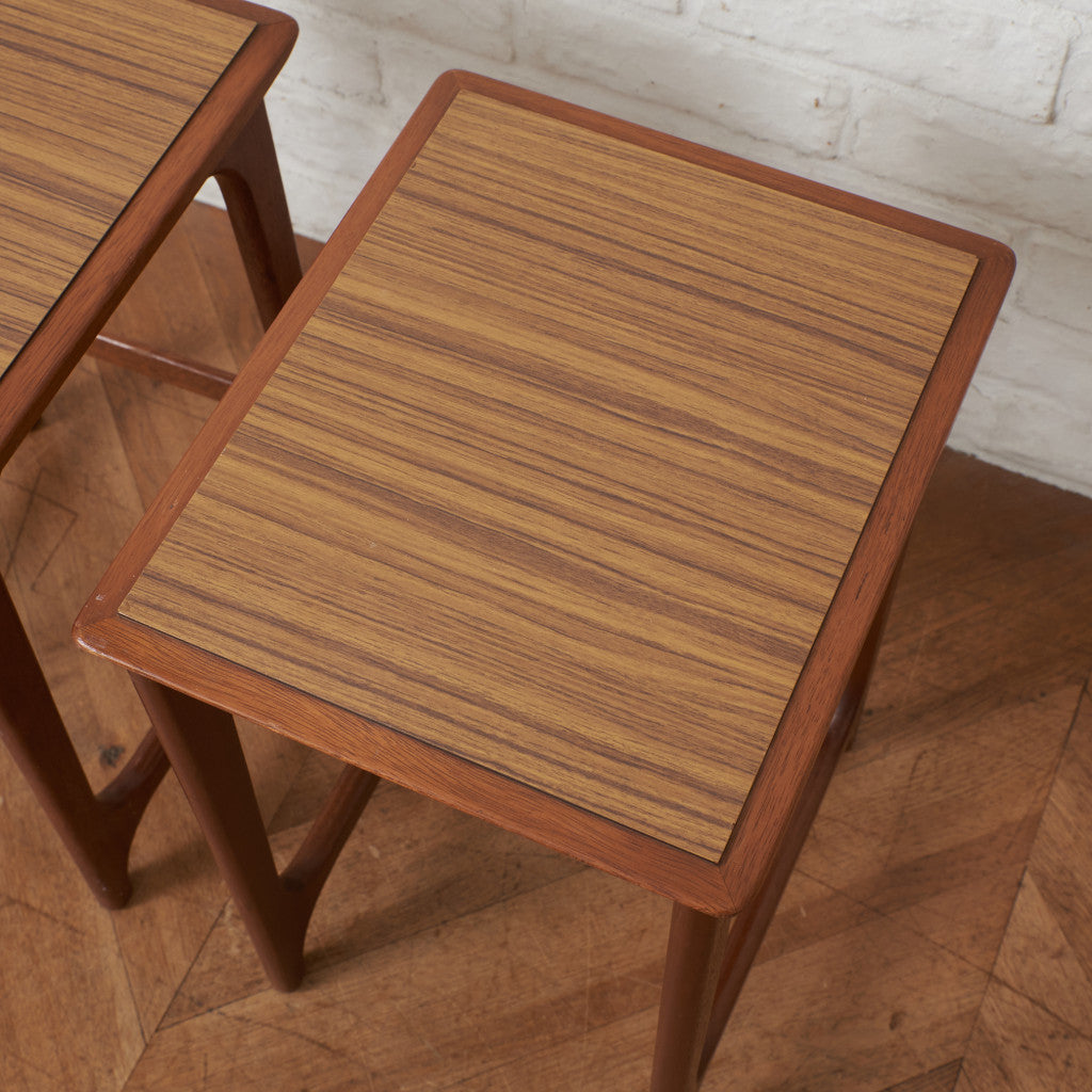 オールドマルニ 孔雀印 サイドテーブル 2点セット