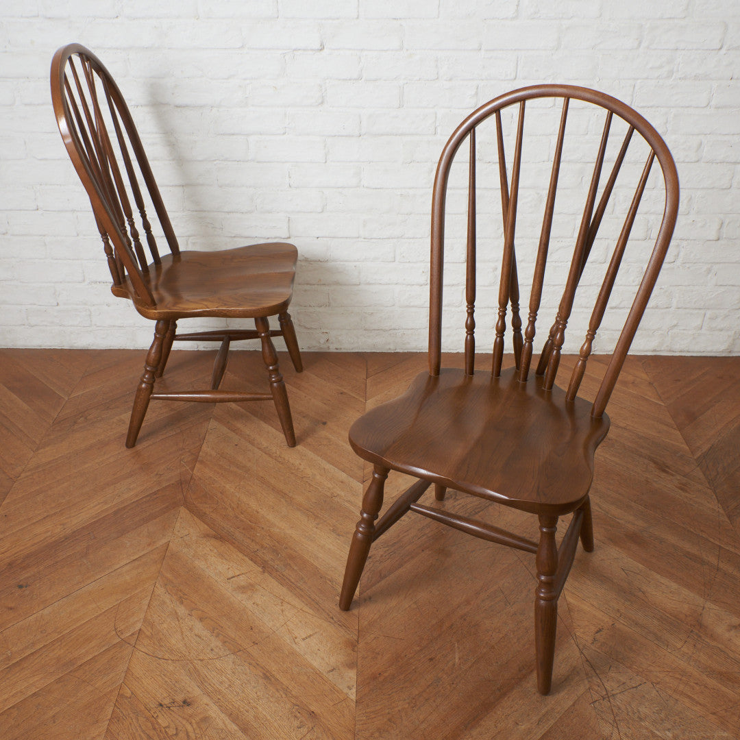 カ*ズ様 新品限定在庫処分2脚セット木製スピンドルバック　ダイニングチェア　ウィ ボウスピンドルバックチェア 2脚セット – rocca rocca