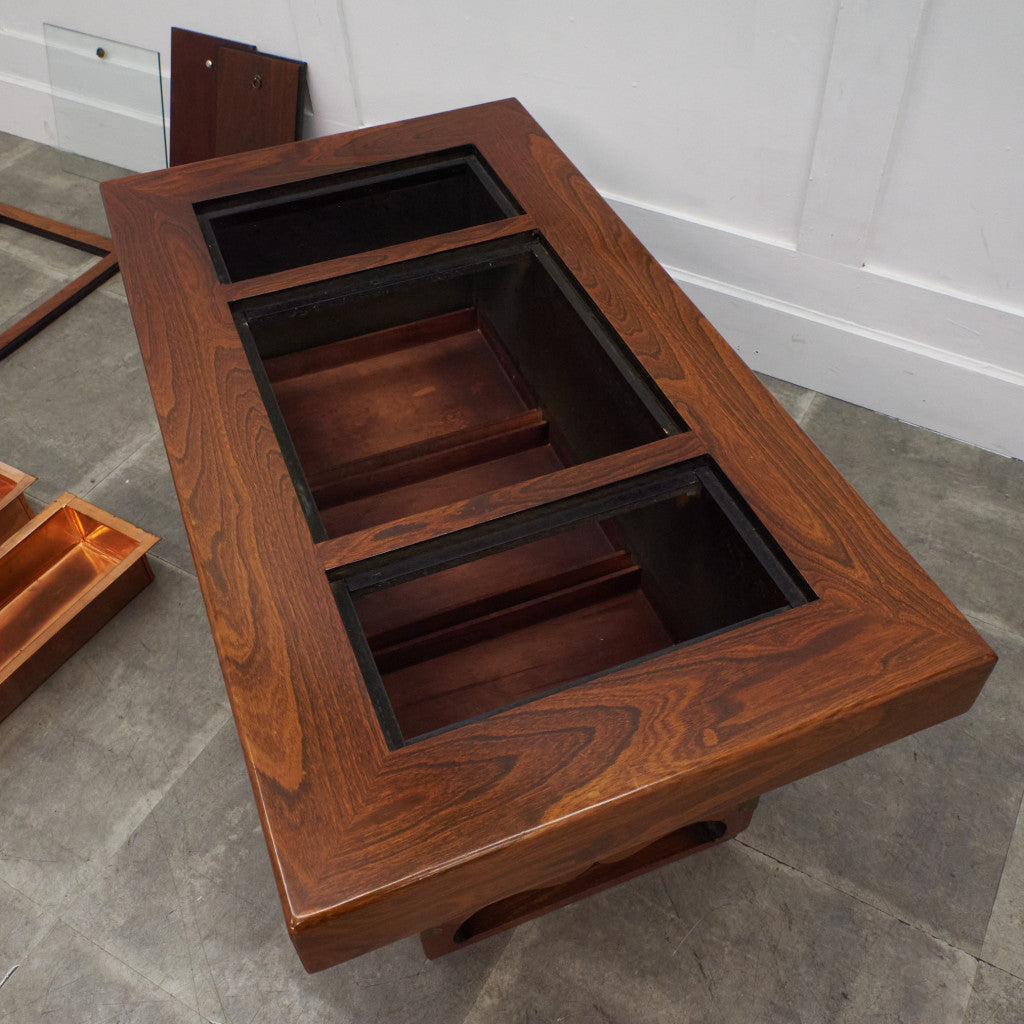 欅無垢材 関西火鉢テーブル