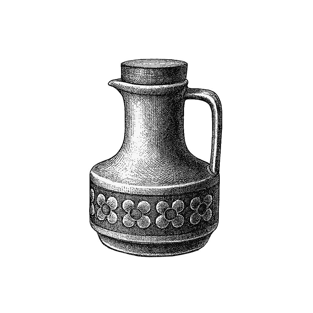 HORNSEA Saffron vinegar pot