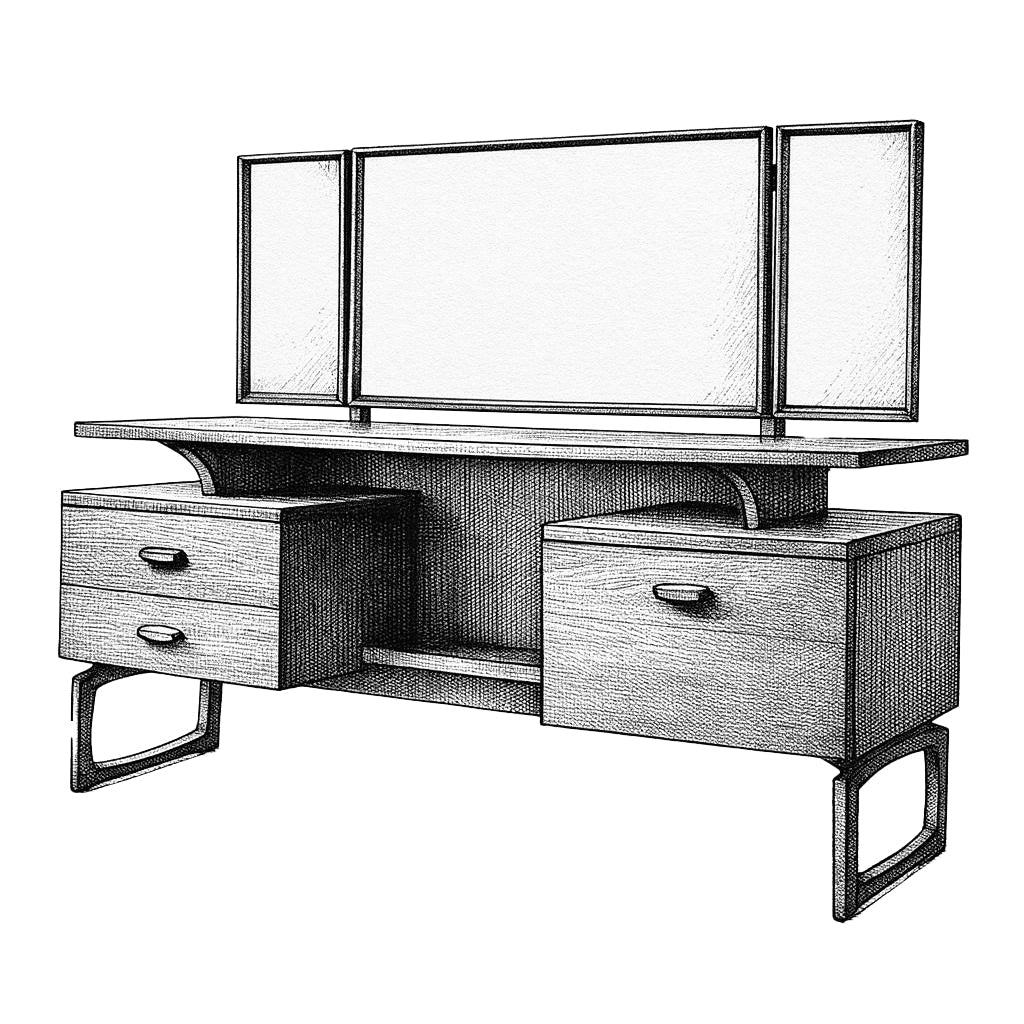G-plan Quadrille Desk (1995)