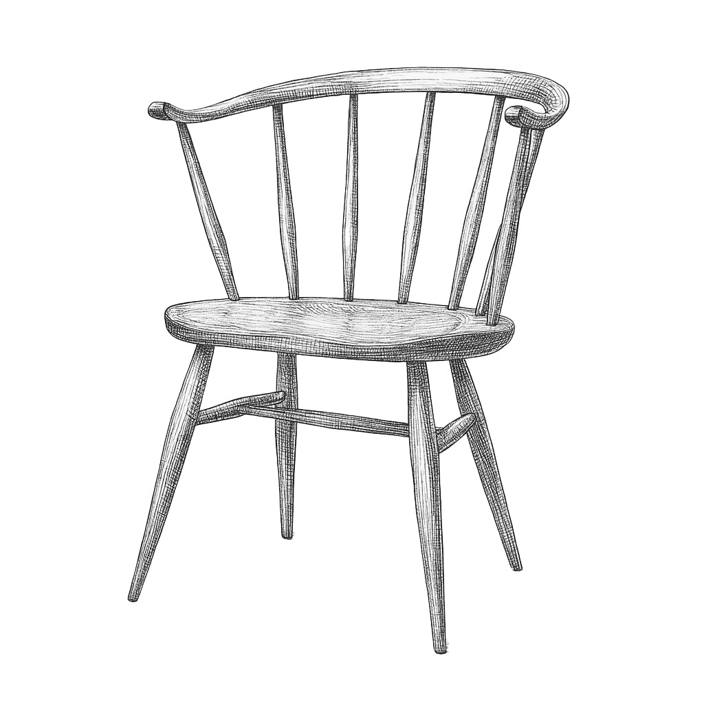 Ercol カウホーン スモーカーズ ダイニングチェア ヴィンテージモデル