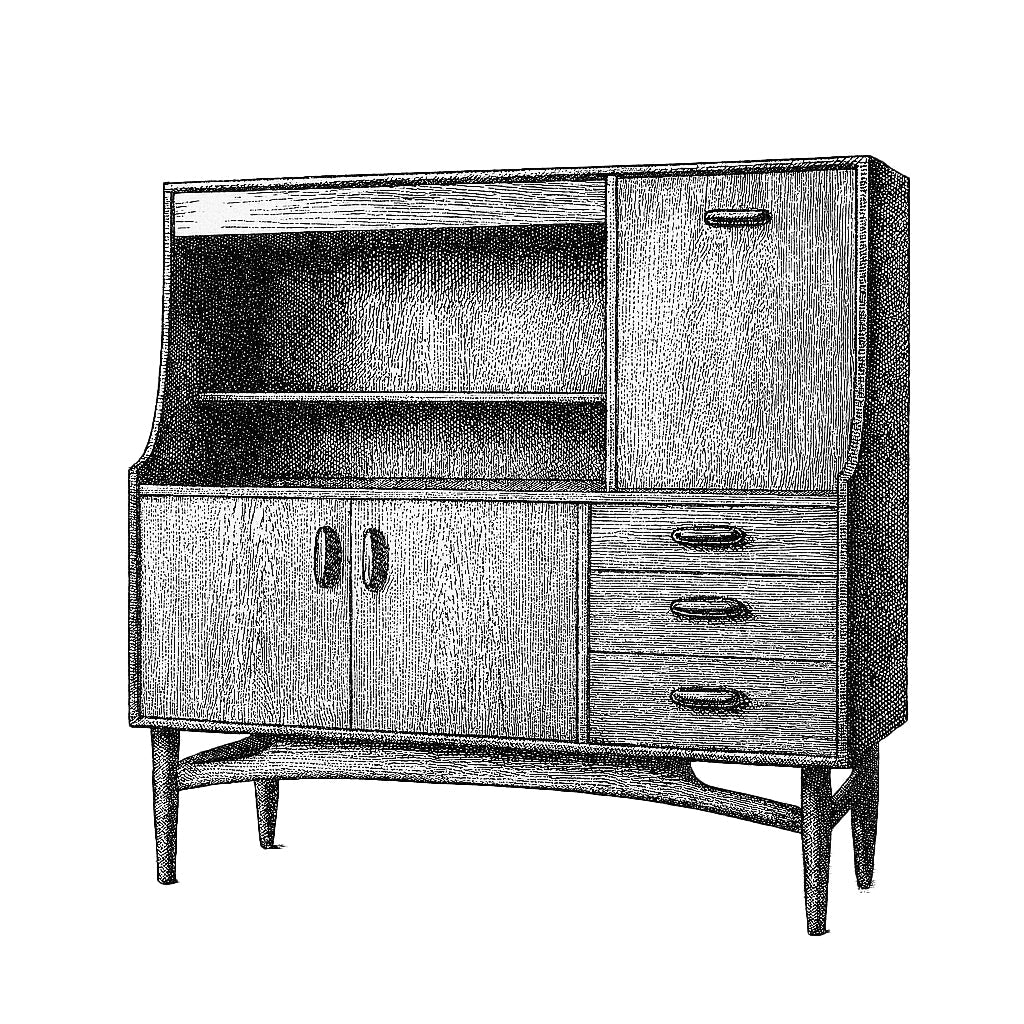G-Plan Brasilia Tall Sideboard (4056)