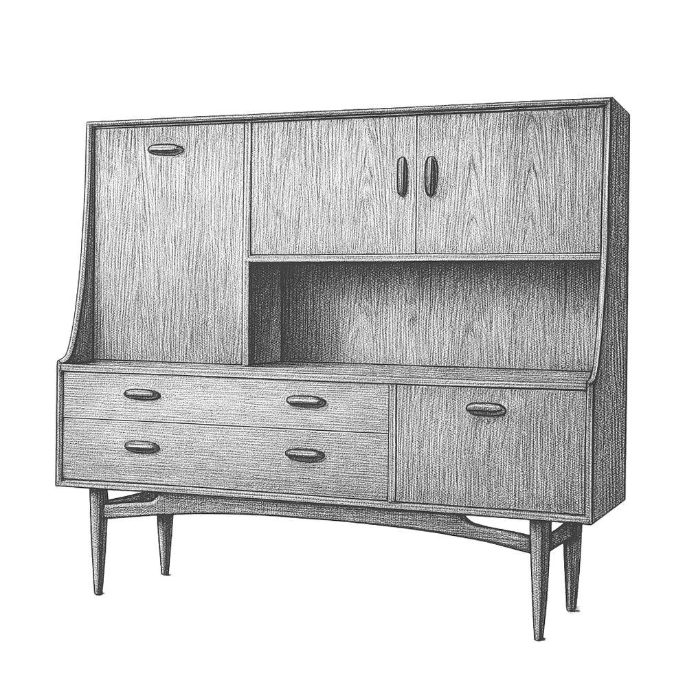 G-Plan BrasiliaTall Sideboard (4056)