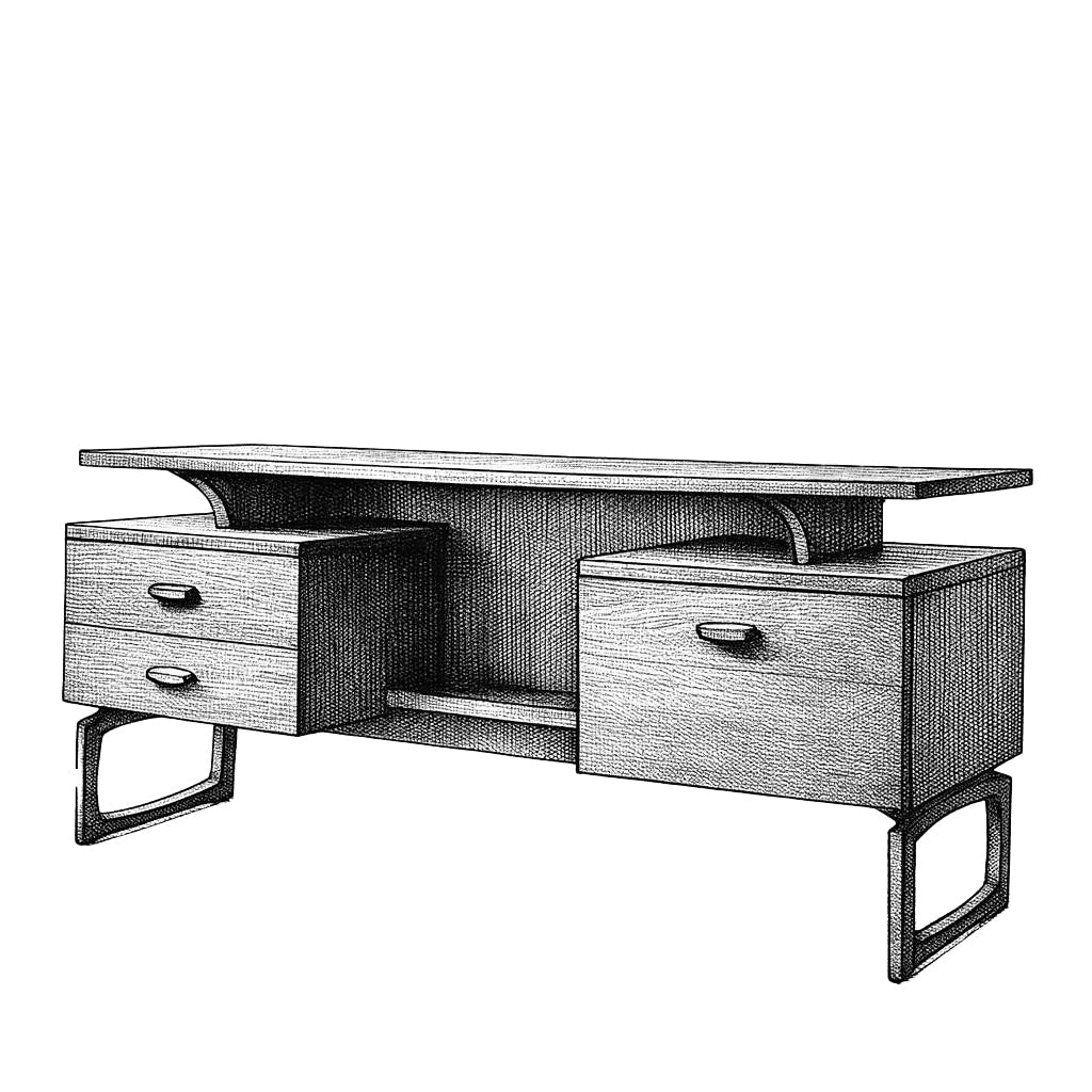 G-plan Quadrille Desk (1995)
