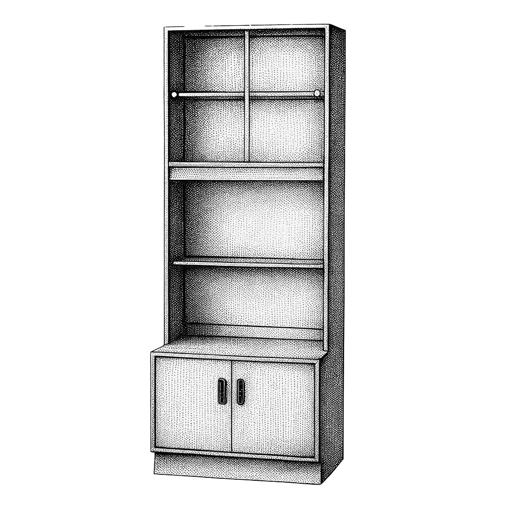 G-plan Fresco Book Case Unit (3031D)＋Base Unit (3036D)
