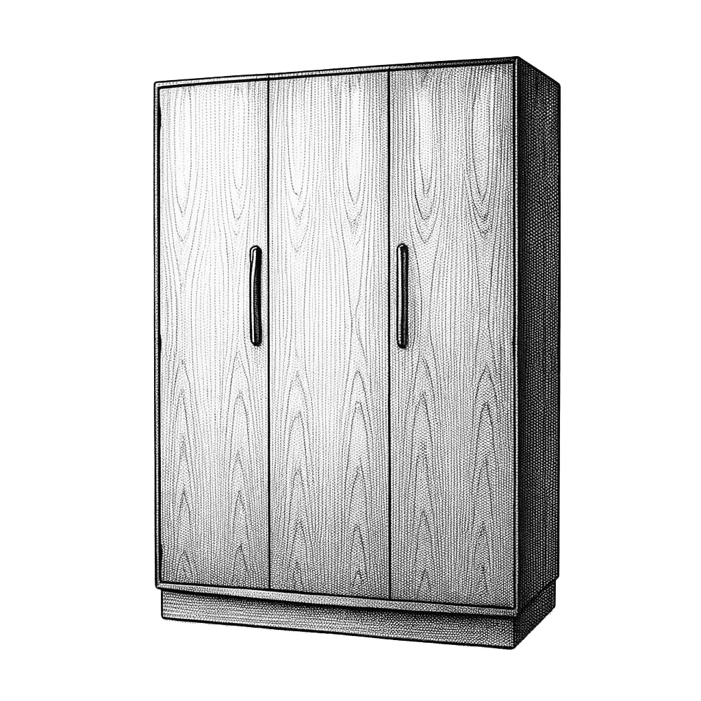 G-plan Fresco Three door wardrobe (2102D)(1196)(1197)
