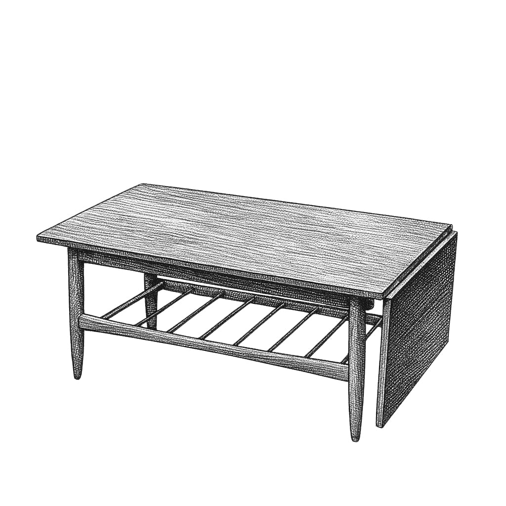 G-plan Occasional Table with magazine rack (8029)