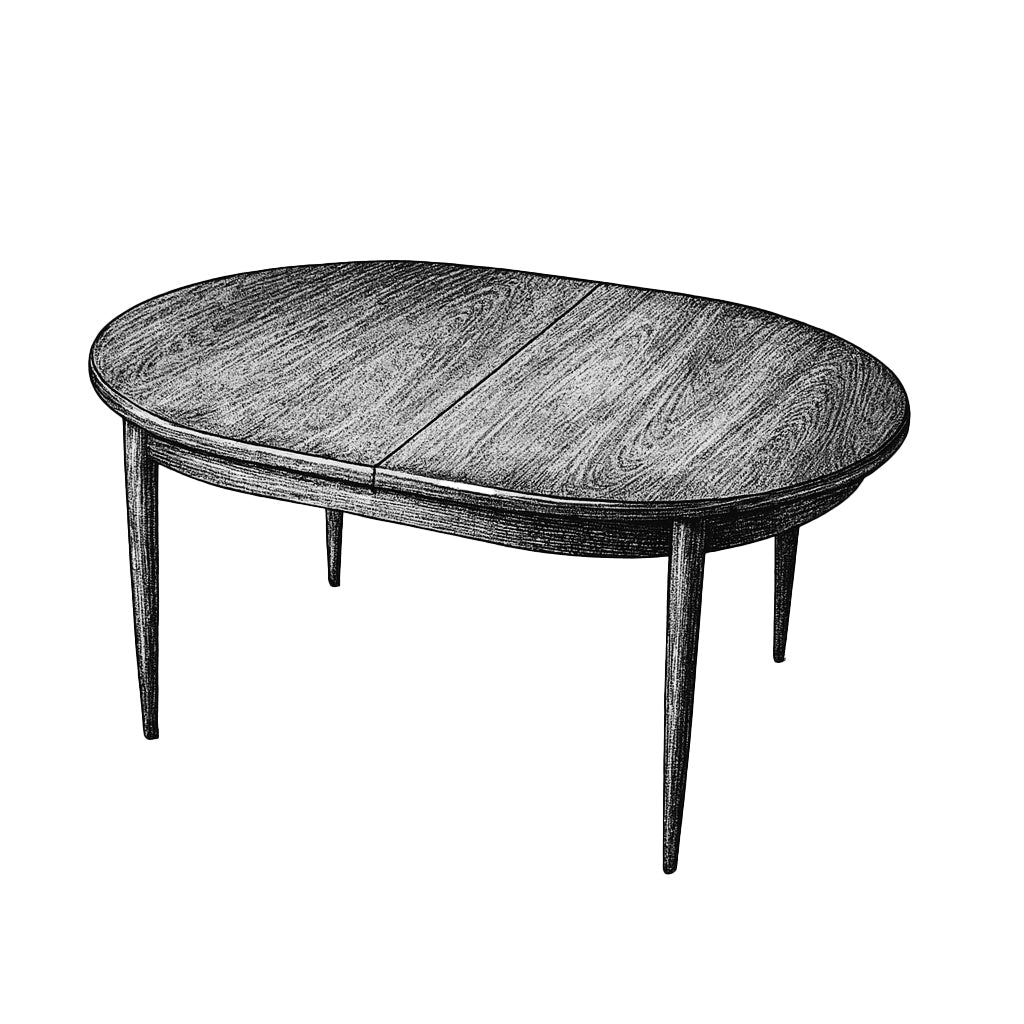 G-plan oval diningtable (4387)