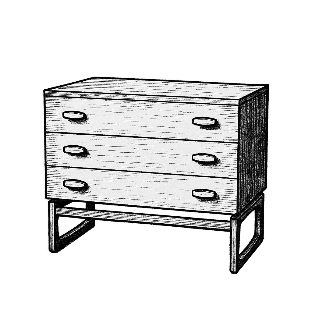 G-plan Quadrille 3 Drawer Chest (1383)