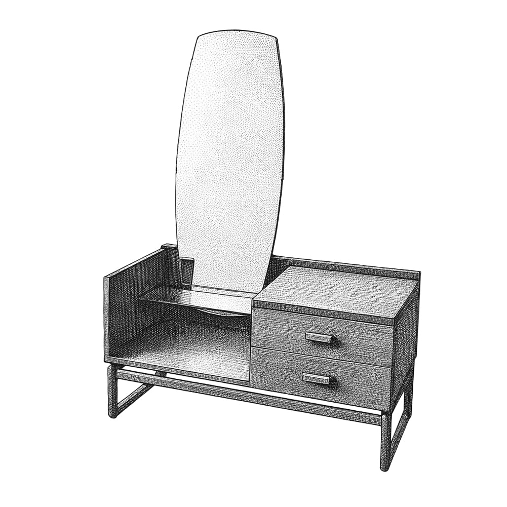 G-plan Quadrille Cheval Dressing Table (1996)