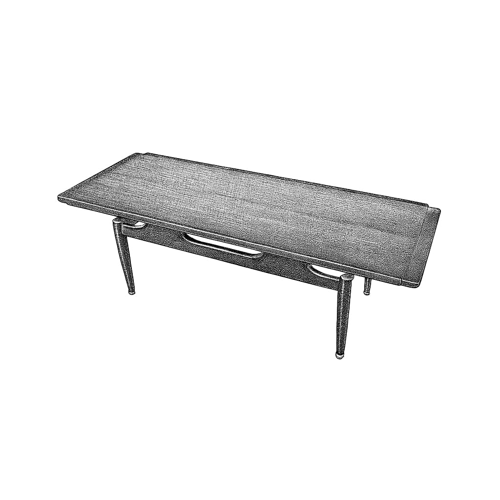 G-plan Tola&Black Long John Coffee Table (884)