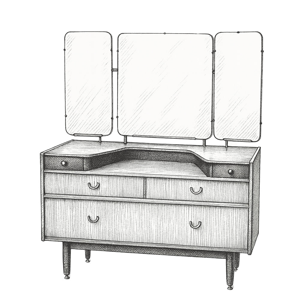 G-plan Tola&Black DressingTable (233)