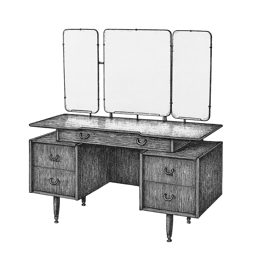 G-plan Tola&Black Dressing Table (203)