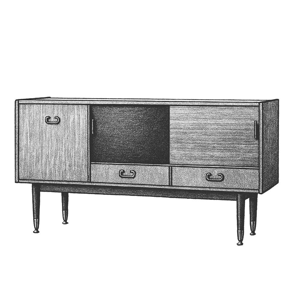 G-plan Tola&Black Sideboard (4014)